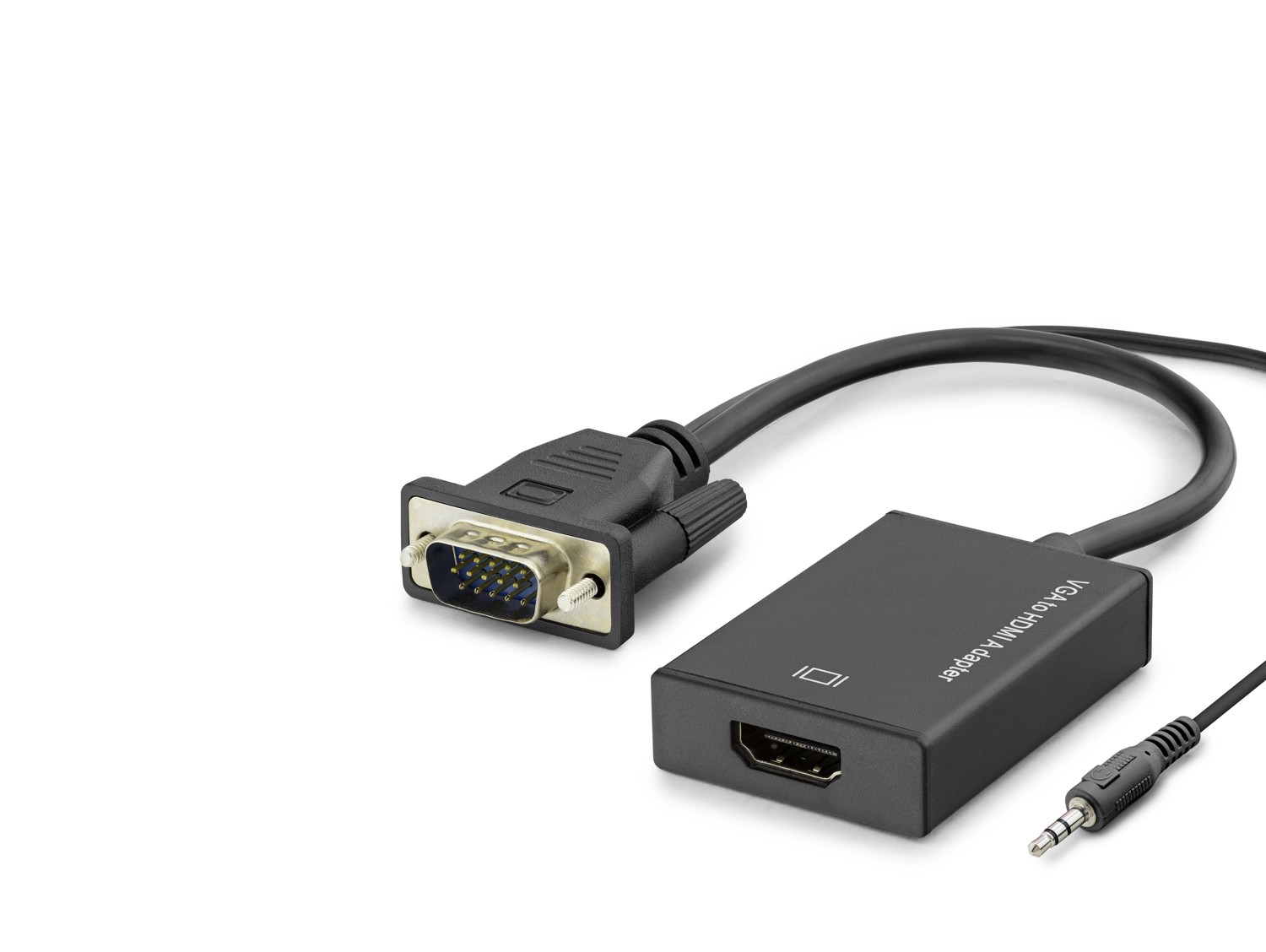 Evi̇mdeyokyok Vga To Hdmi̇ Di̇şi̇ Ses Çıkışlı Görüntü Dönüştürücü 1080P - Si̇yah Hdx7874