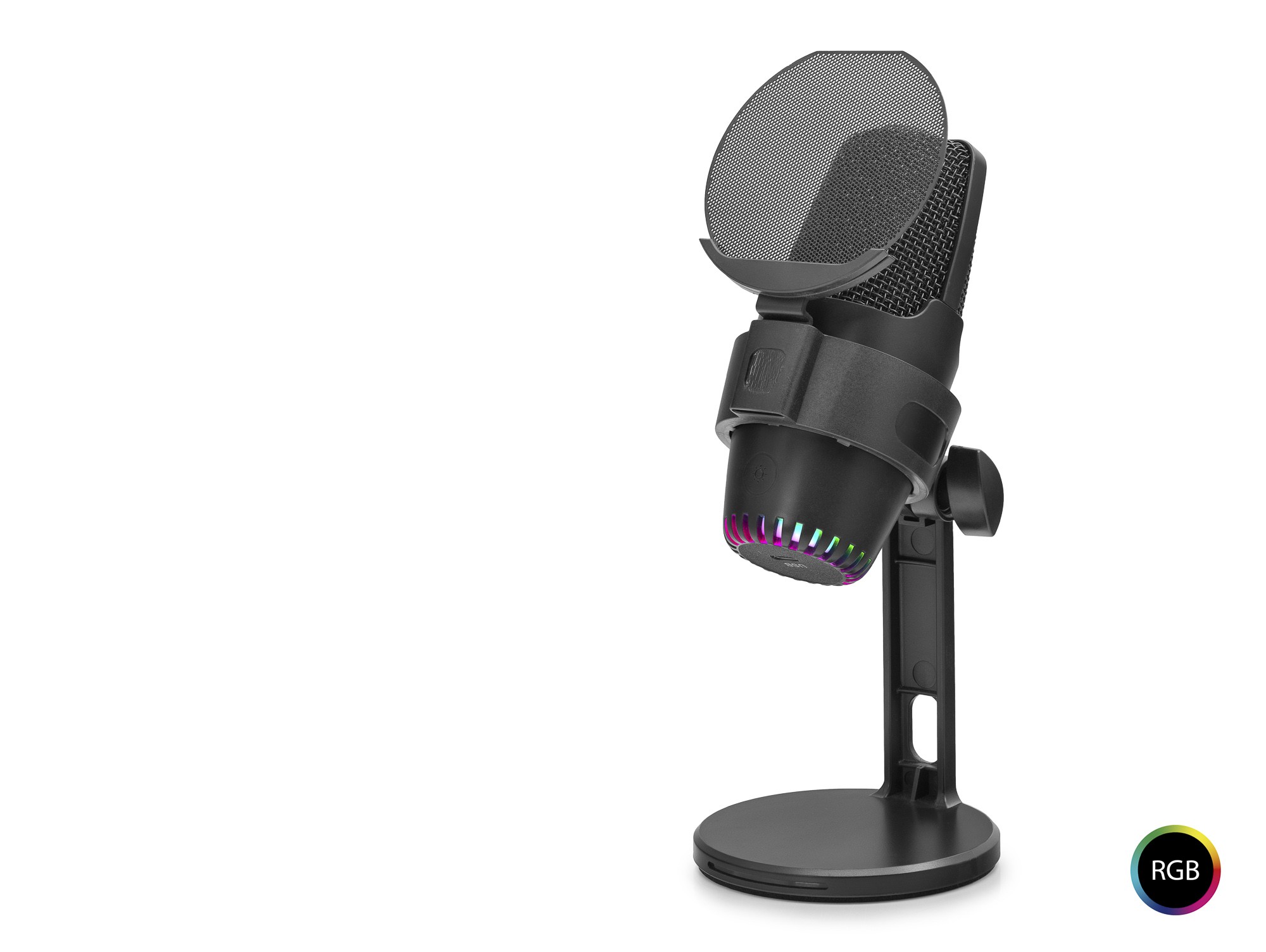 M9 Profesyonel Rgb Mikrofon 48 Khz / 16 Bit Type-C - Siyah