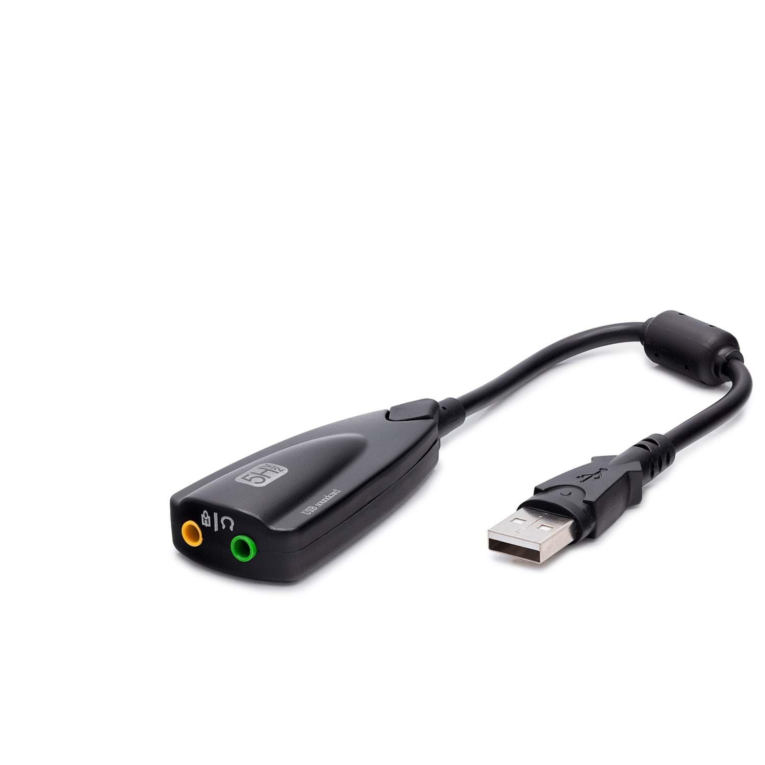 Evi̇mdeyokyok Usb Hari̇ci̇ Ses Kartı 7.1 Si̇yah Hdx5254