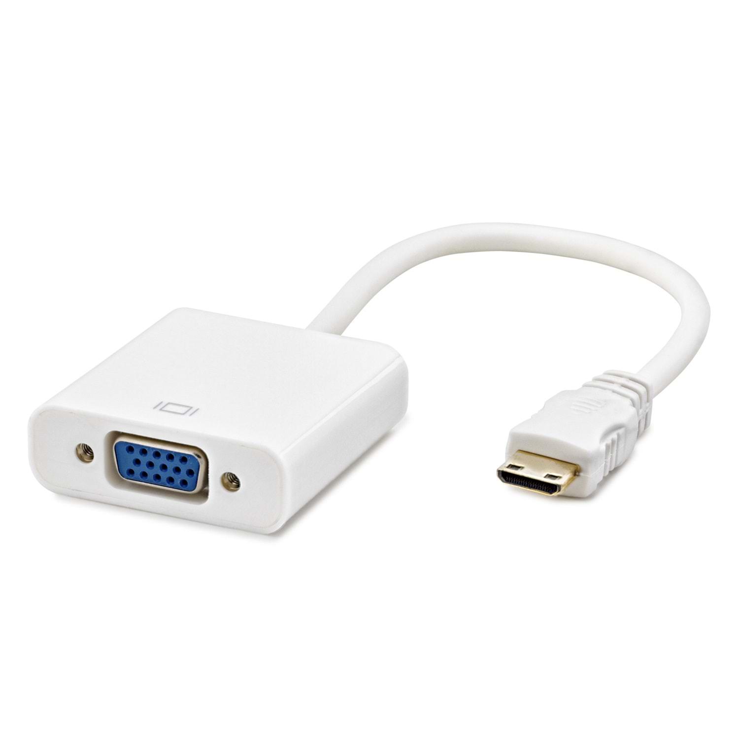 Hdmı Mını To Vga F Çevirici 1080P Beyaz HDX7771