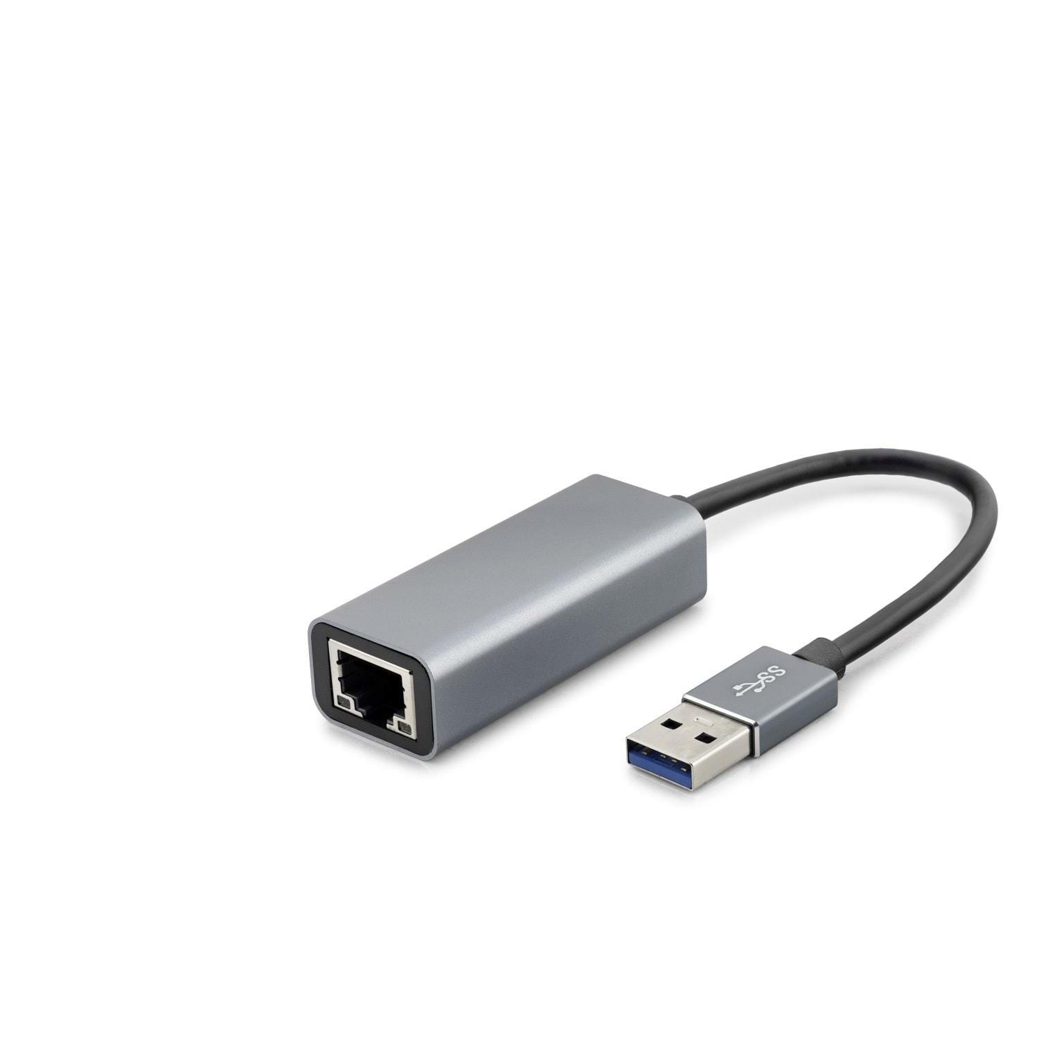 Evi̇mdeyokyok Ethernet Card Usb3.0 1000Mbps Gri̇ Hdx7851