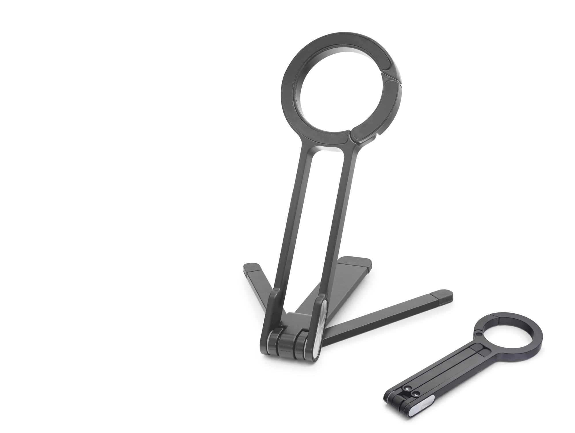Evimdeyokyok Manyetik Katlanir Masaüstü Telefon Standi Metal - Siyah Nd8030