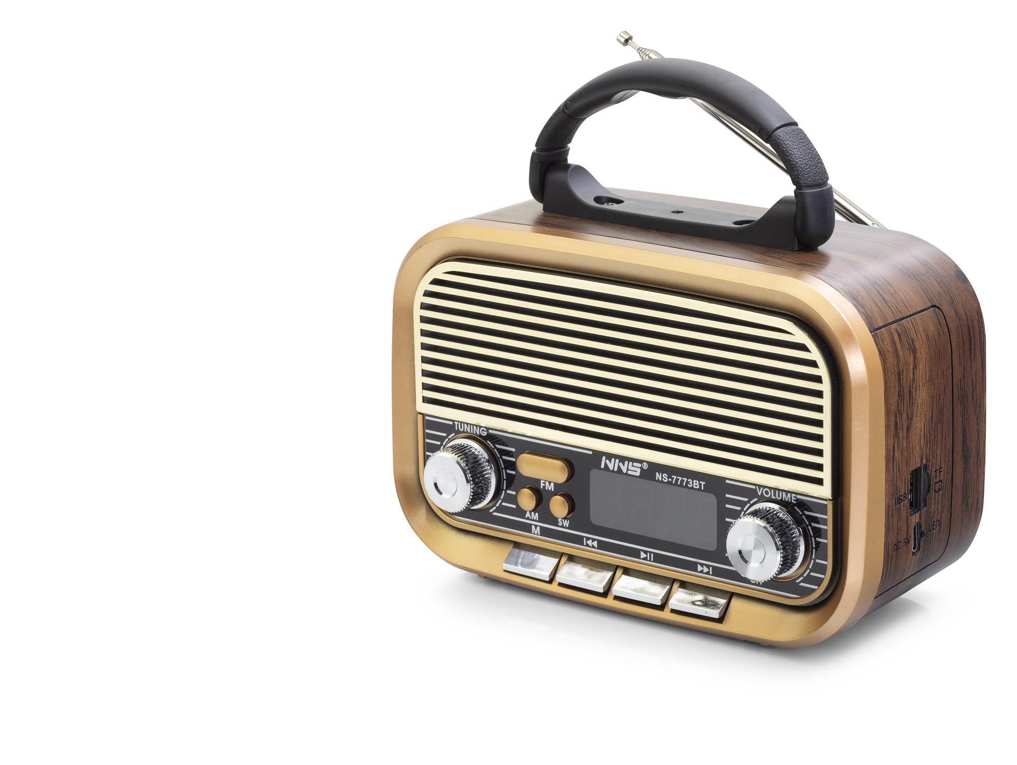 Bluetooth Nostaljik Hoparlör Fm 20 X 10.2 X 14.5 Cm NS7773BT