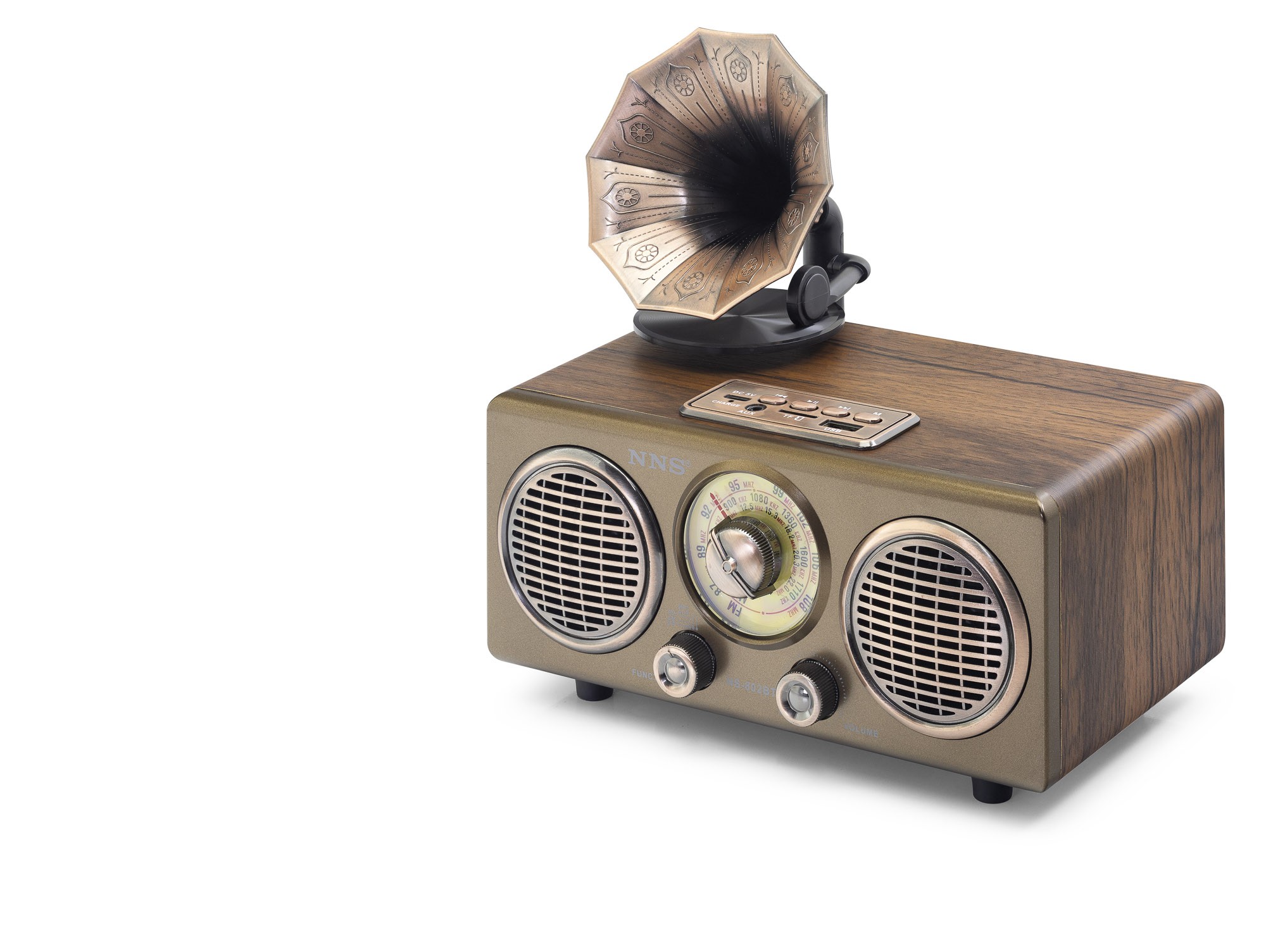 Bluetooth Nostaljik Hoparlör Fm 210 X 130 X 208 Cm NS802BT