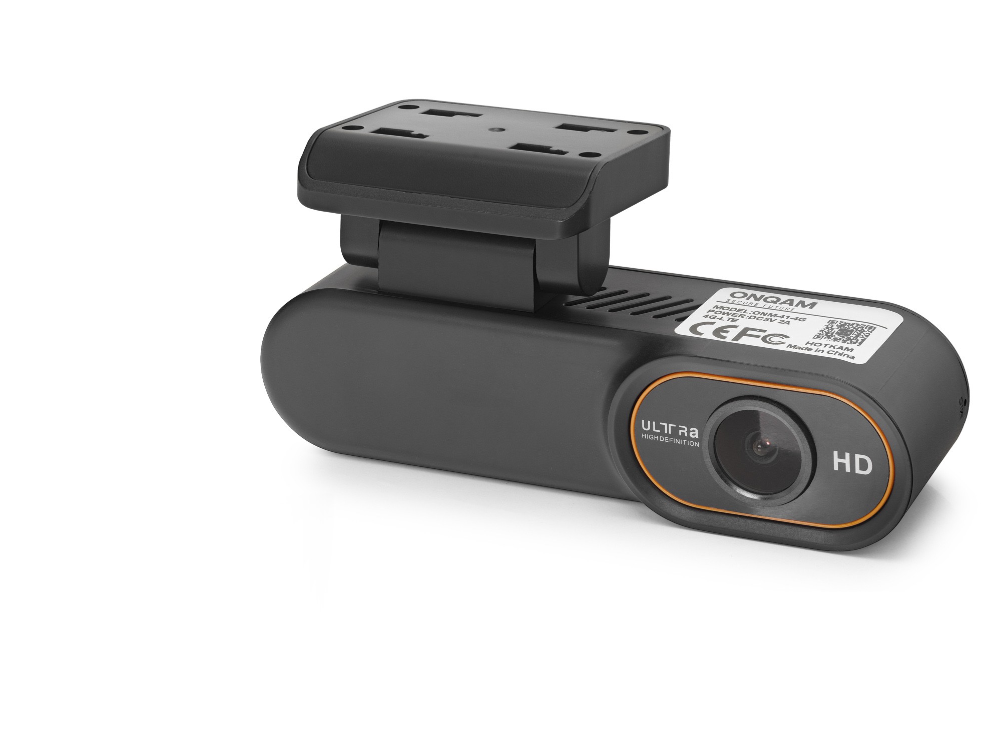 4G Sim Kartlı Araç Kamerası 3Mp Tek Lens Dash Cam - Siyah ONM-41