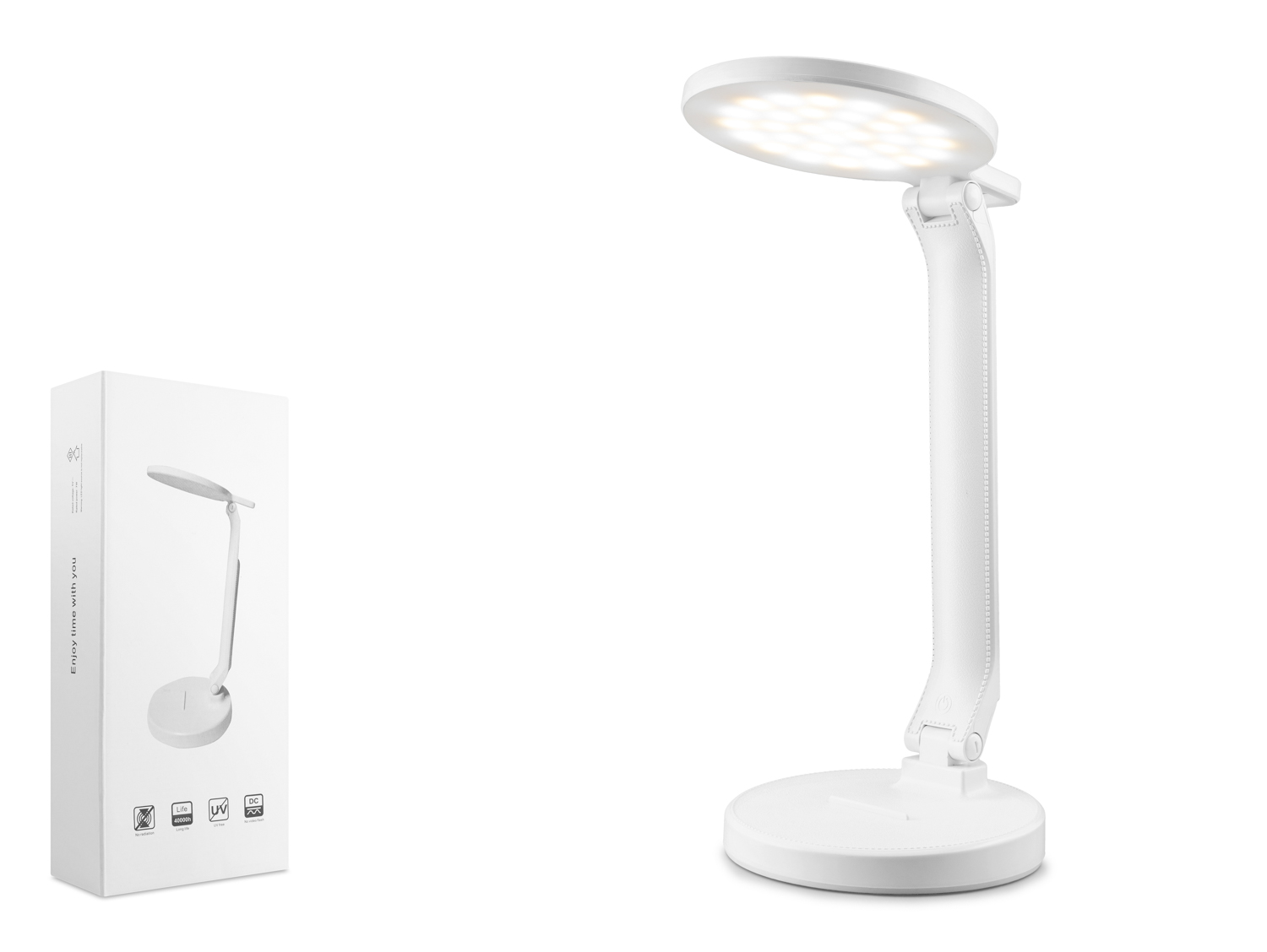 Usb Şarjlı Masa Lambası - Beyaz Q908-2