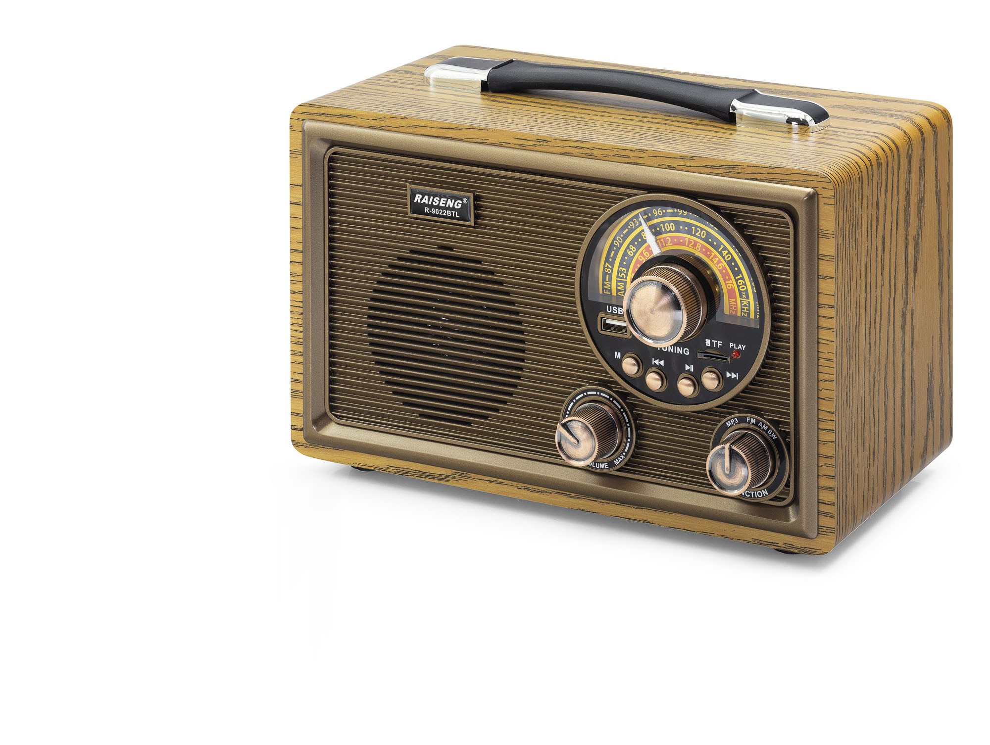 Bluetooth Nostaljik Hoparlör Fm 28 X 15 X 19 Cm R9022BT