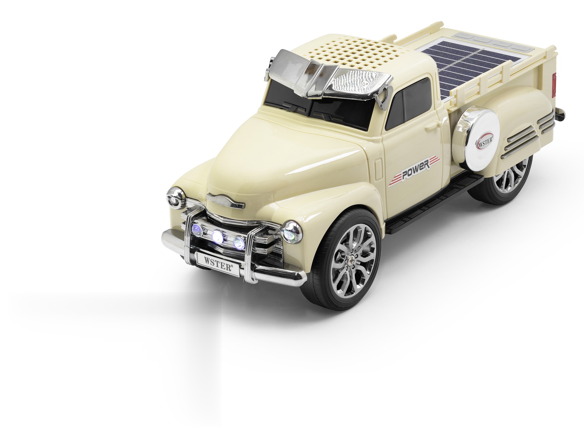 Bluetooth Hoparlör Fm Antika Pickup Tasarımlı - Sarı WS695