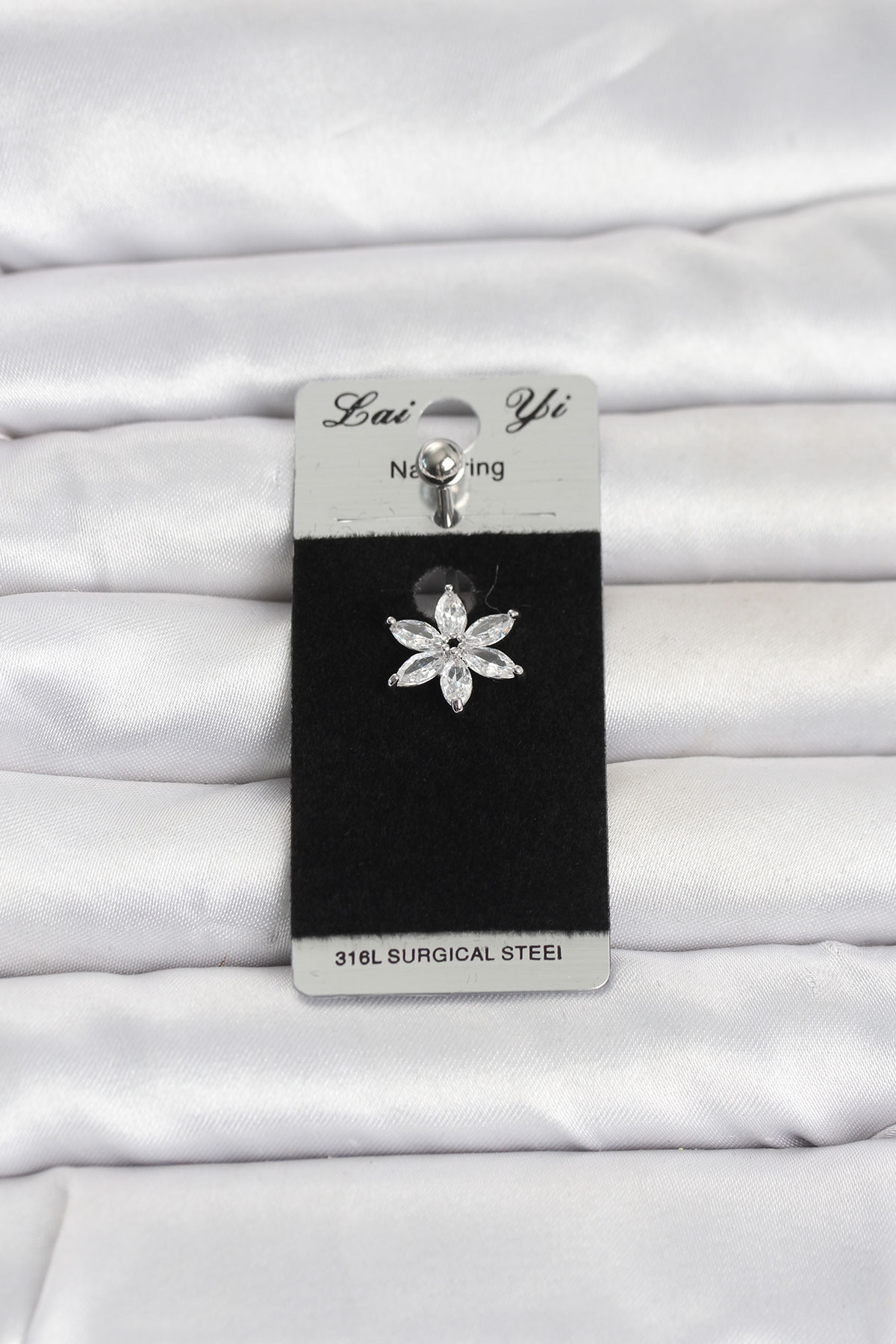 316L Cerrahi Çelik Lotus Model Göbek Piercing TJ-PR1378