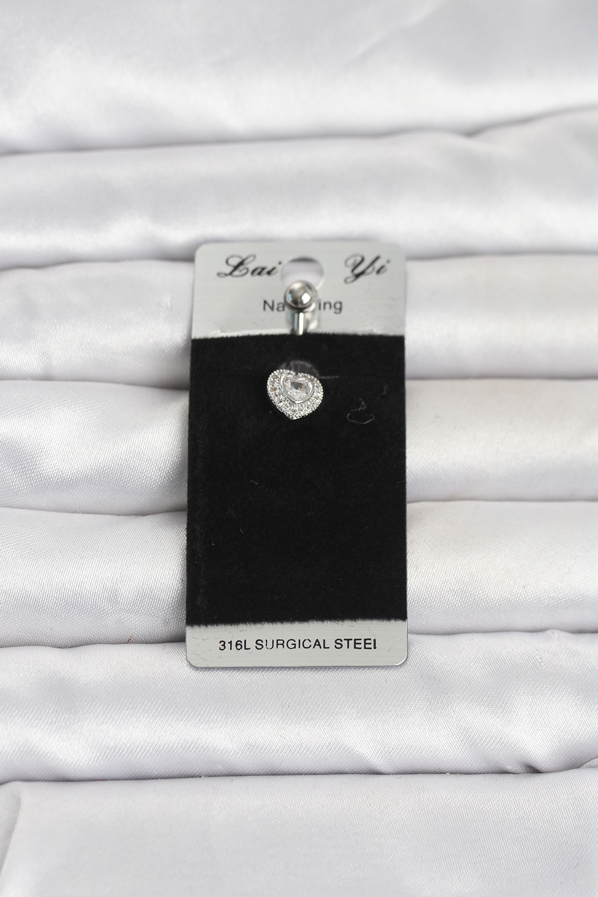 316L Cerrahi Çelik Minimal Kalp Model Göbek Piercing TJ-PR1399