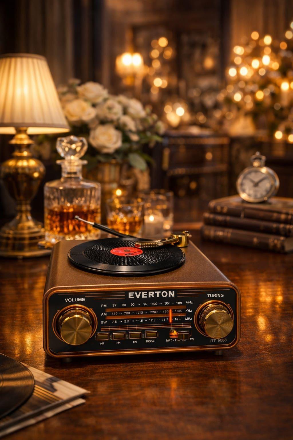Evimdeyokyok Plak Görünümlü Nostaljik Radyo Rt-604