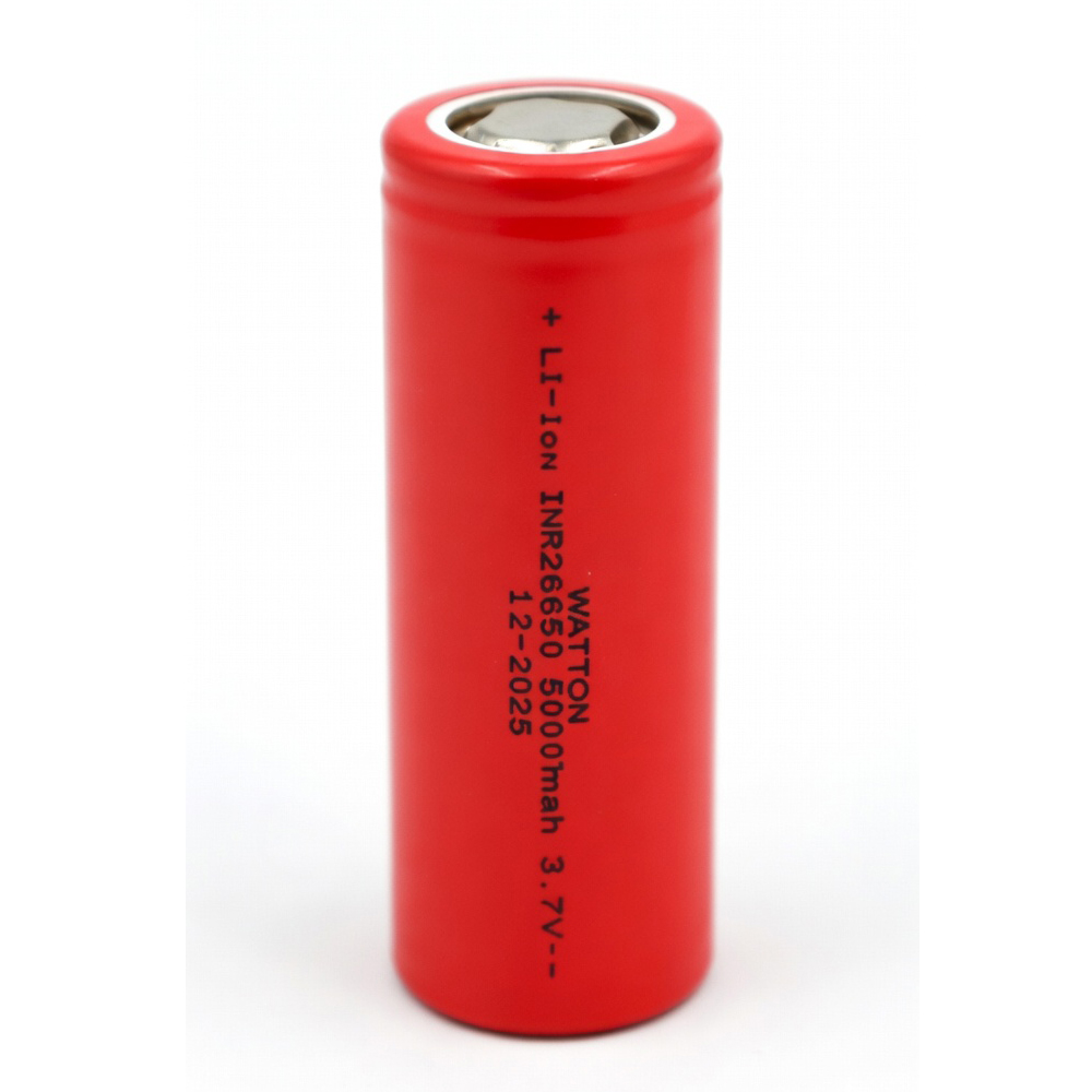 Evimdeyokyok Inr 26650 5000Mah 3.7V Li-İon Şarj Edilebilir Pil - Kırmızı